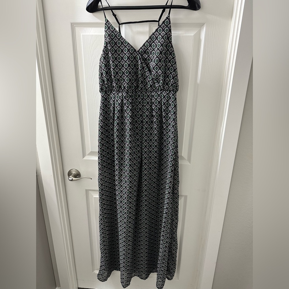Women’s Patterned Maxi Dress, Size Large
